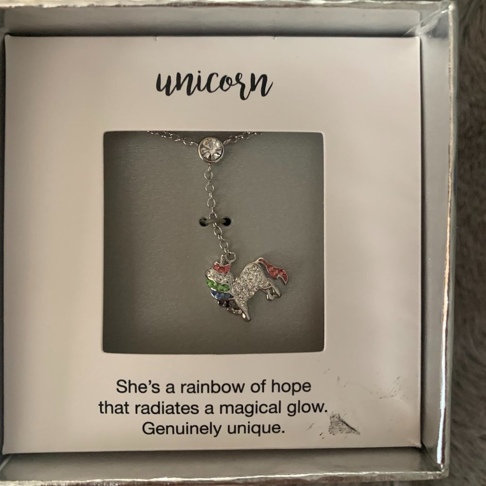 Silver Unicorn Necklace
